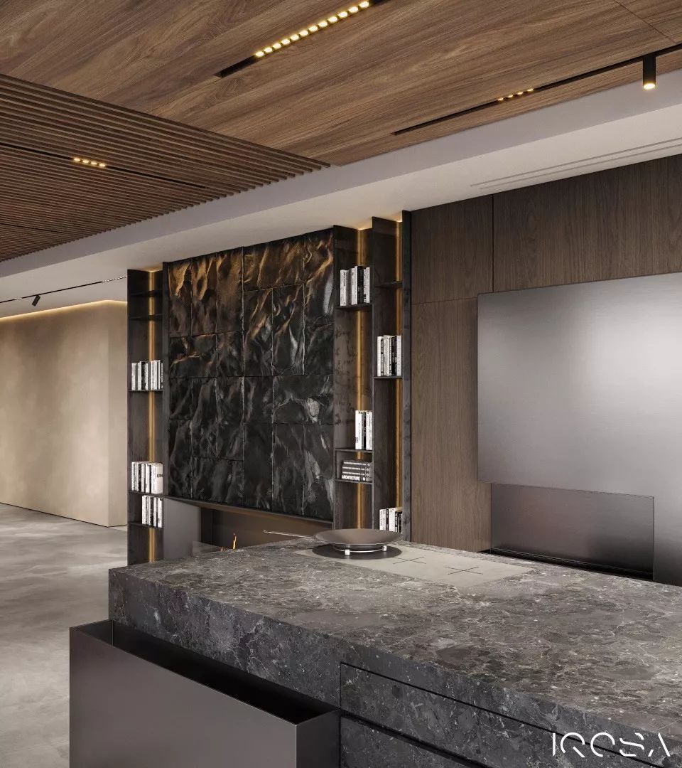 乌克兰 IQOSA 工作室打造野性公寓,粗犷与精致的完美融合-57