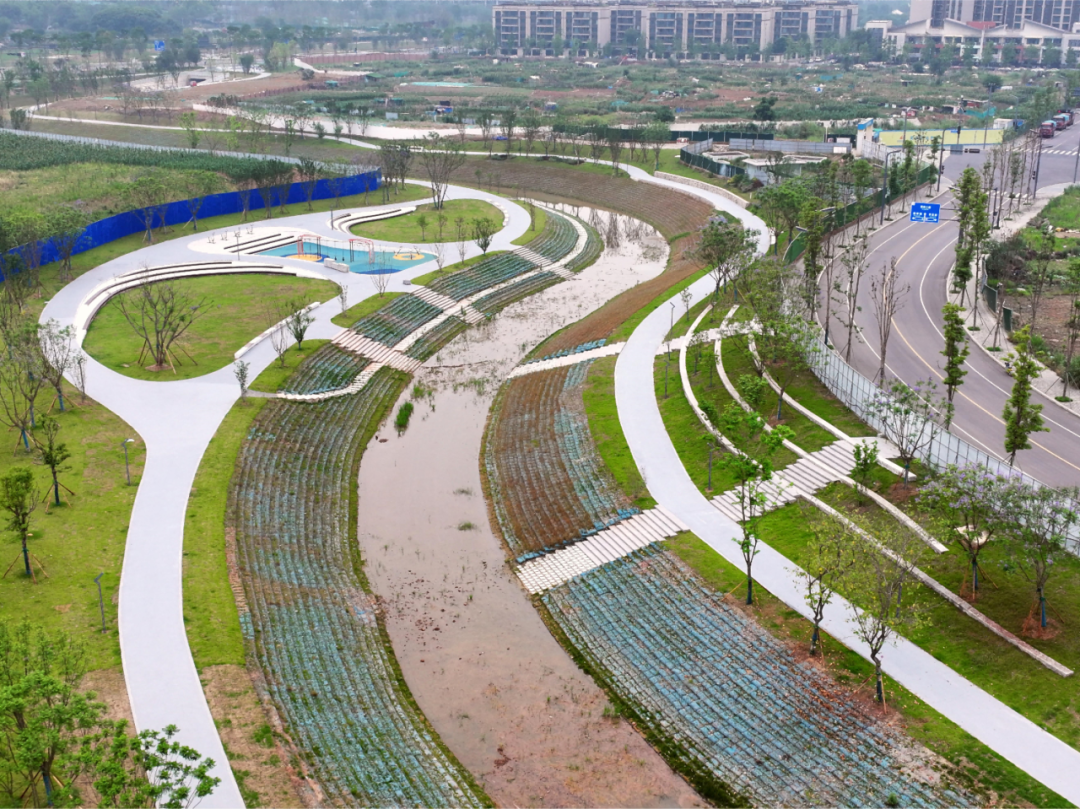 四川天府新区大湖堰项目竣工，市市政交通院治水患、添绿意、迎世运-2