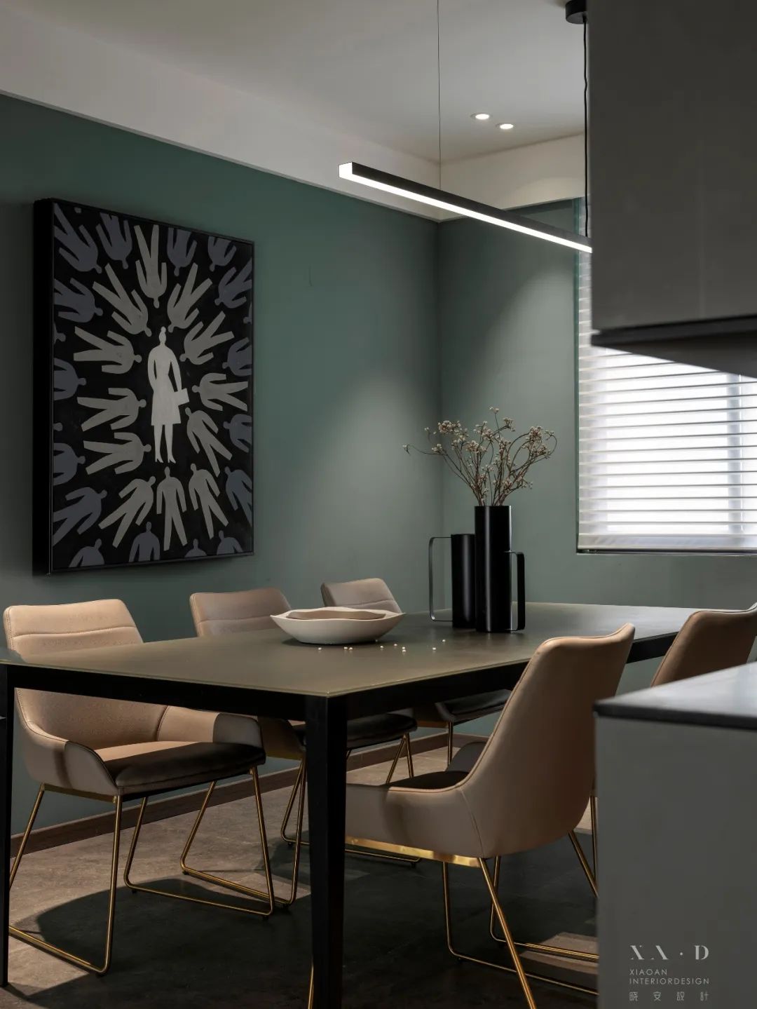 苏州玲珑湾 190 平私宅设计,金属元素与色彩点缀的个性空间-50