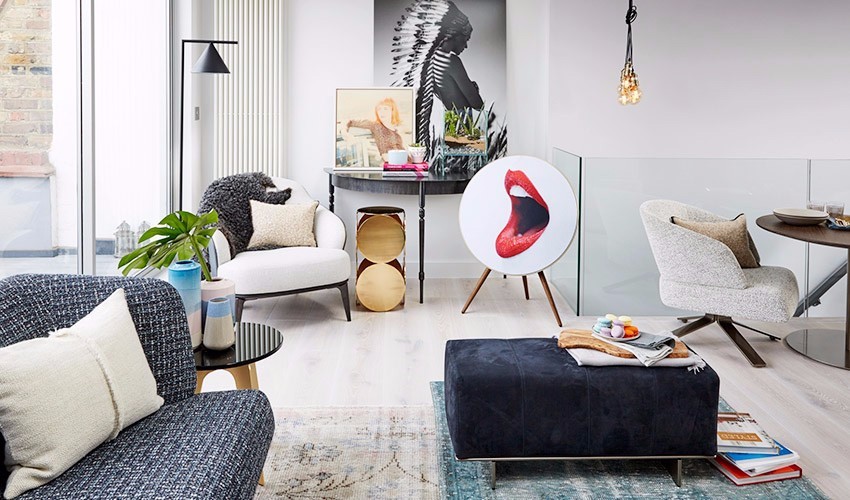 伦敦新婚夫妻的轻奢粉色新居-1