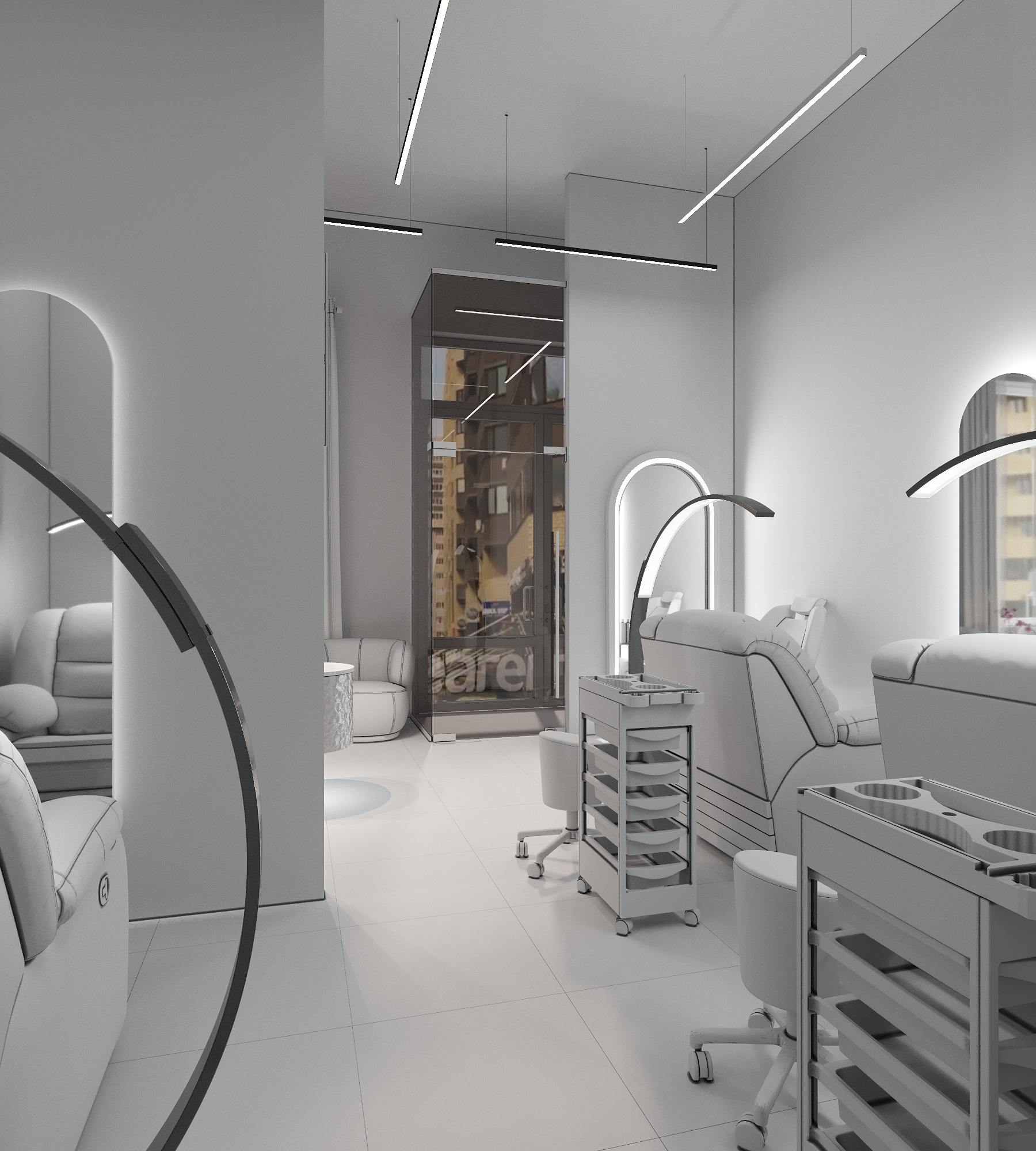 莫斯科睫毛嫁接沙龙室内设计丨布基纳法索波尼-20