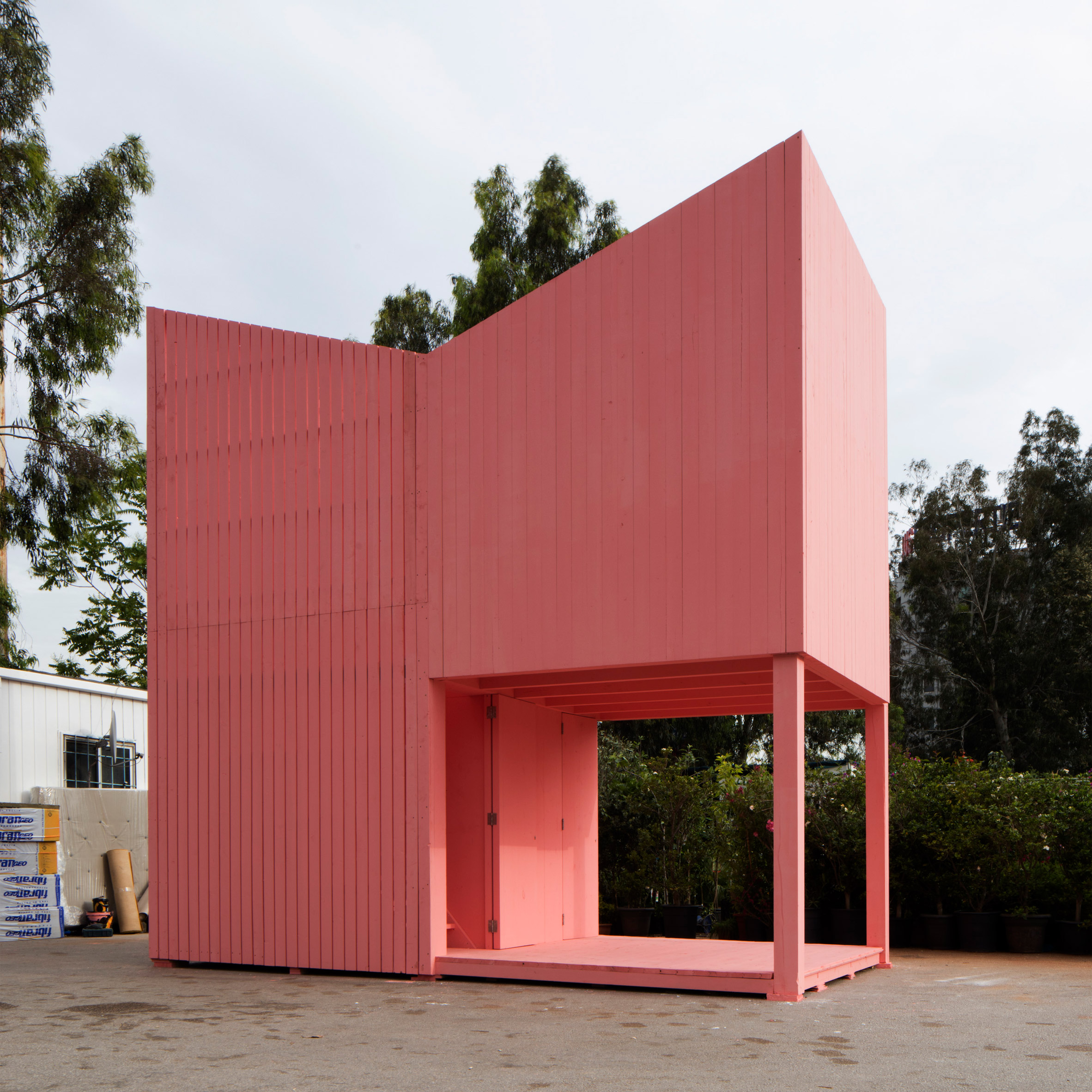 All-pink Silent Room sits in the middle of a Beirut highway-3