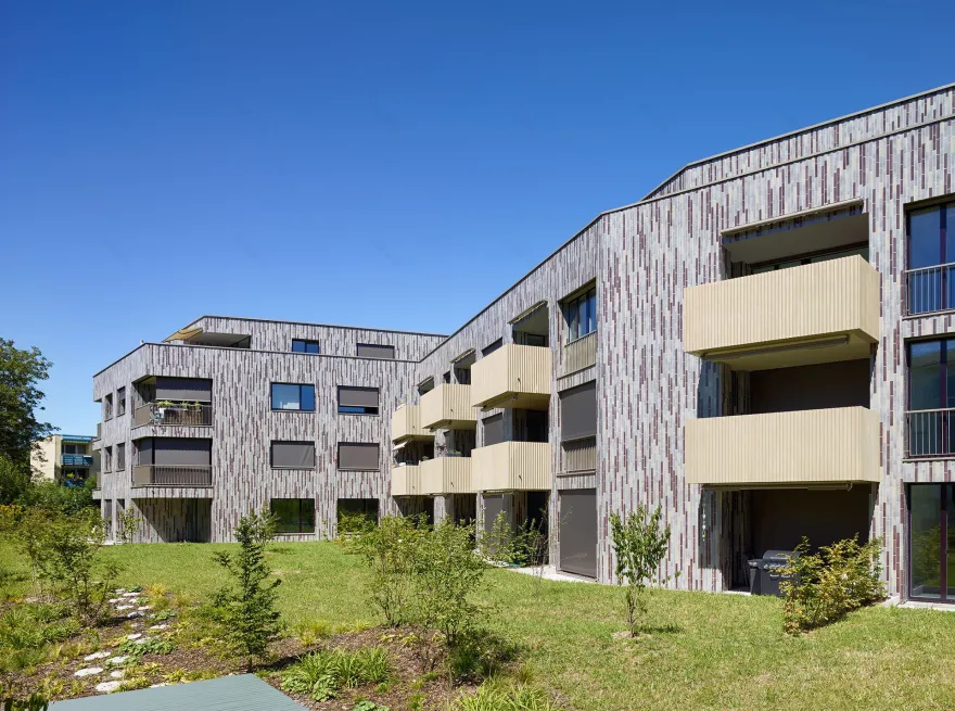 瑞士 Fahrweid 区弧形公寓建筑-16