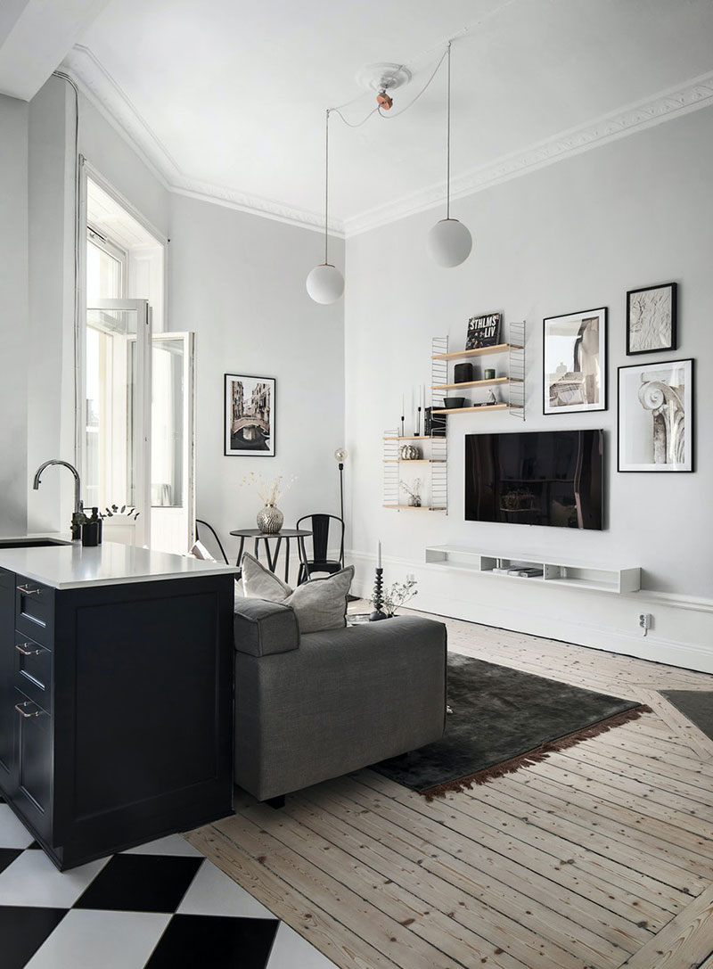 迷你黑白公寓 | 小空间大利用-17