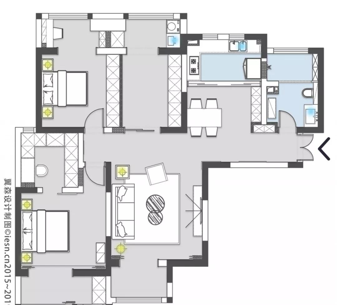 翼森设计之天朗融公馆 | 舒适实用,细节尽显-14