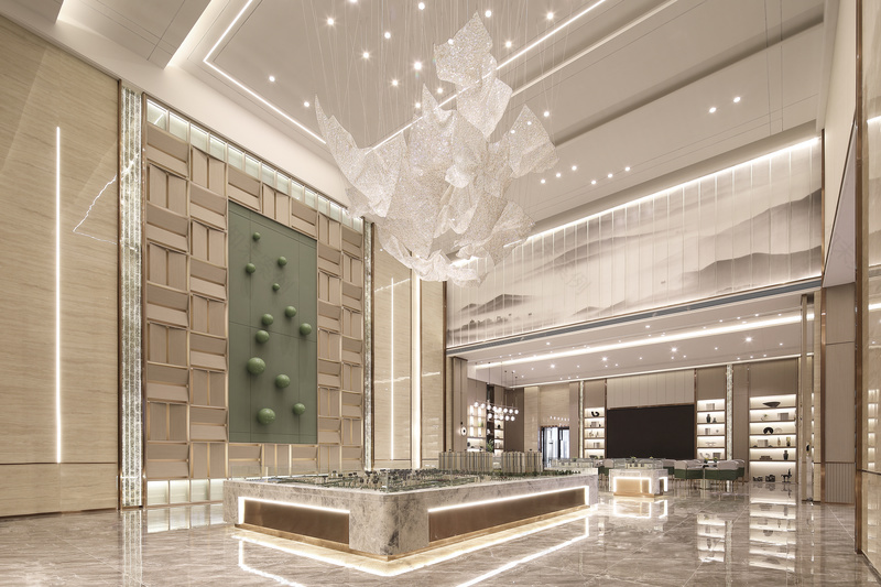 游牧之城的绿色低奢售楼处-12