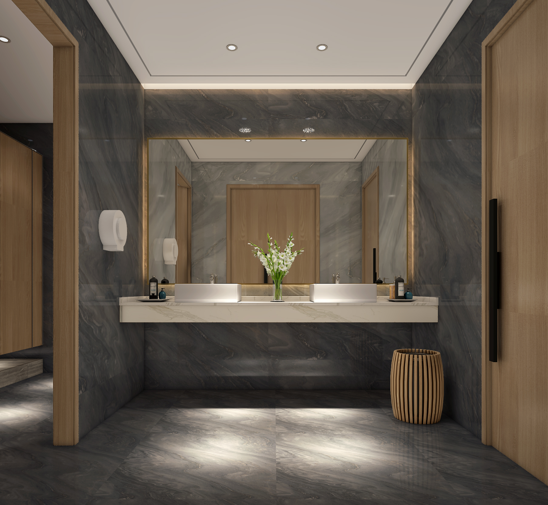 西安时尚足浴店装修案例-4