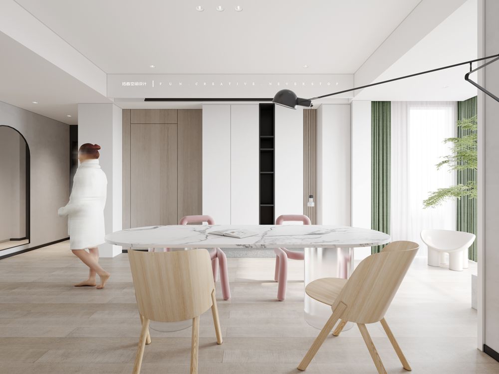 绍兴融创越州府现代大平层 | 双倍空间,大胆用色-41