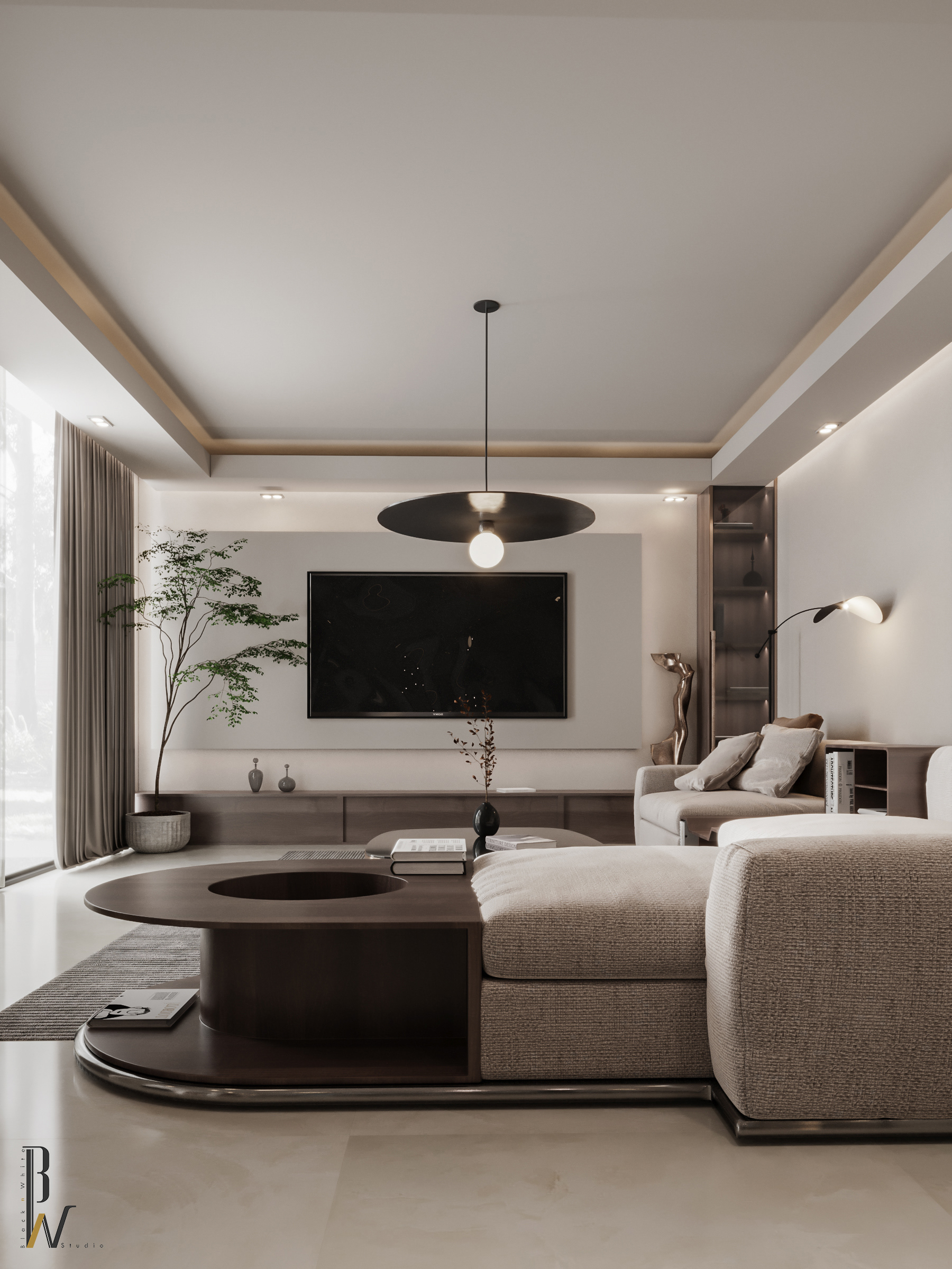 大厅和主卧室丨摩洛哥丨Black N White-9