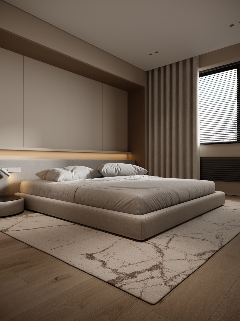 86㎡ 极简原木 温馨住宅-9