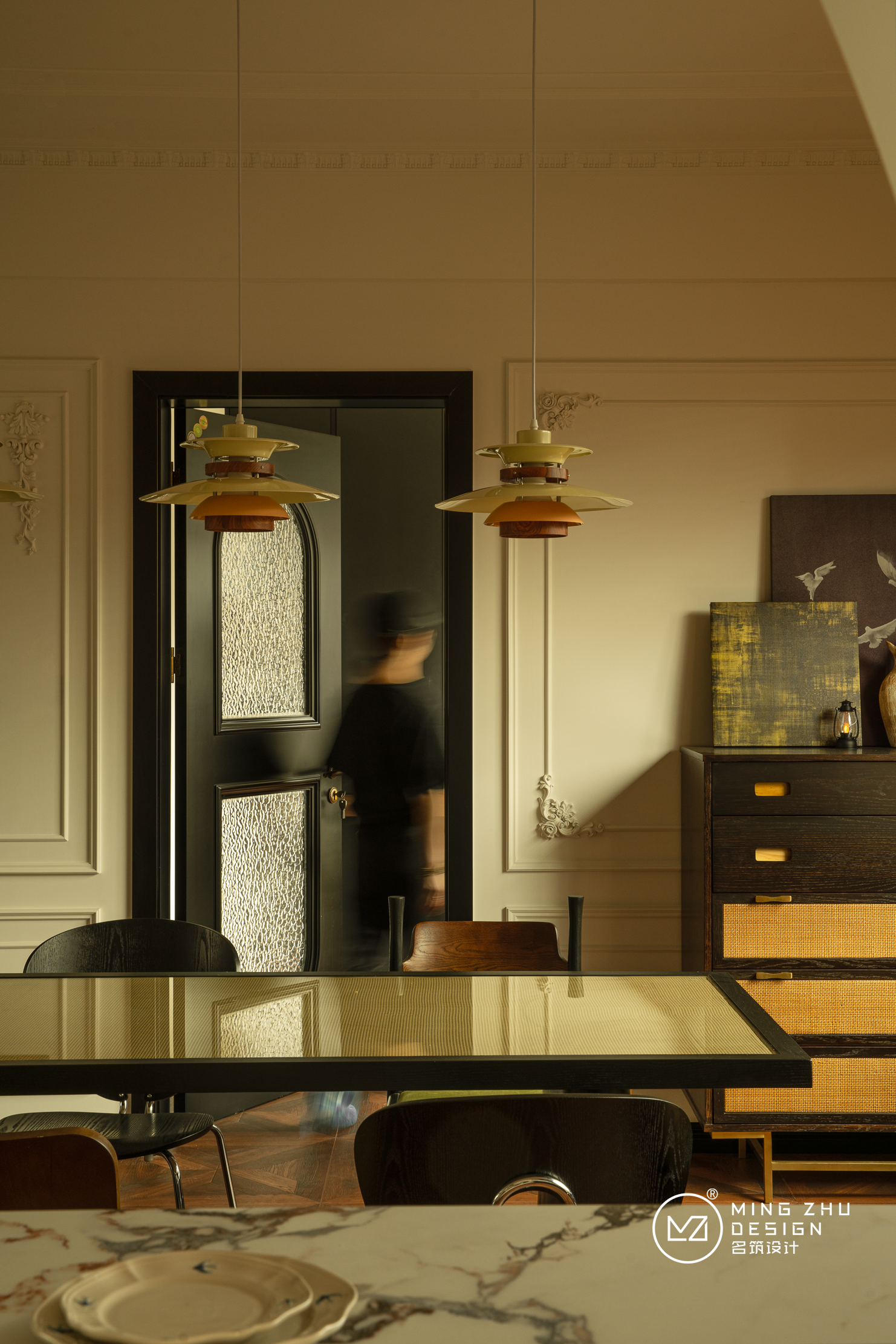 法式复古风住宅设计丨中国自贡丨名筑设计-34