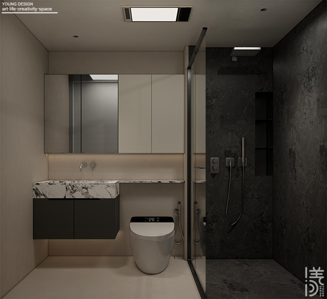 Young设计 · 黑与白,简与繁极限拉扯丨深圳漾空间设计有限公司-59