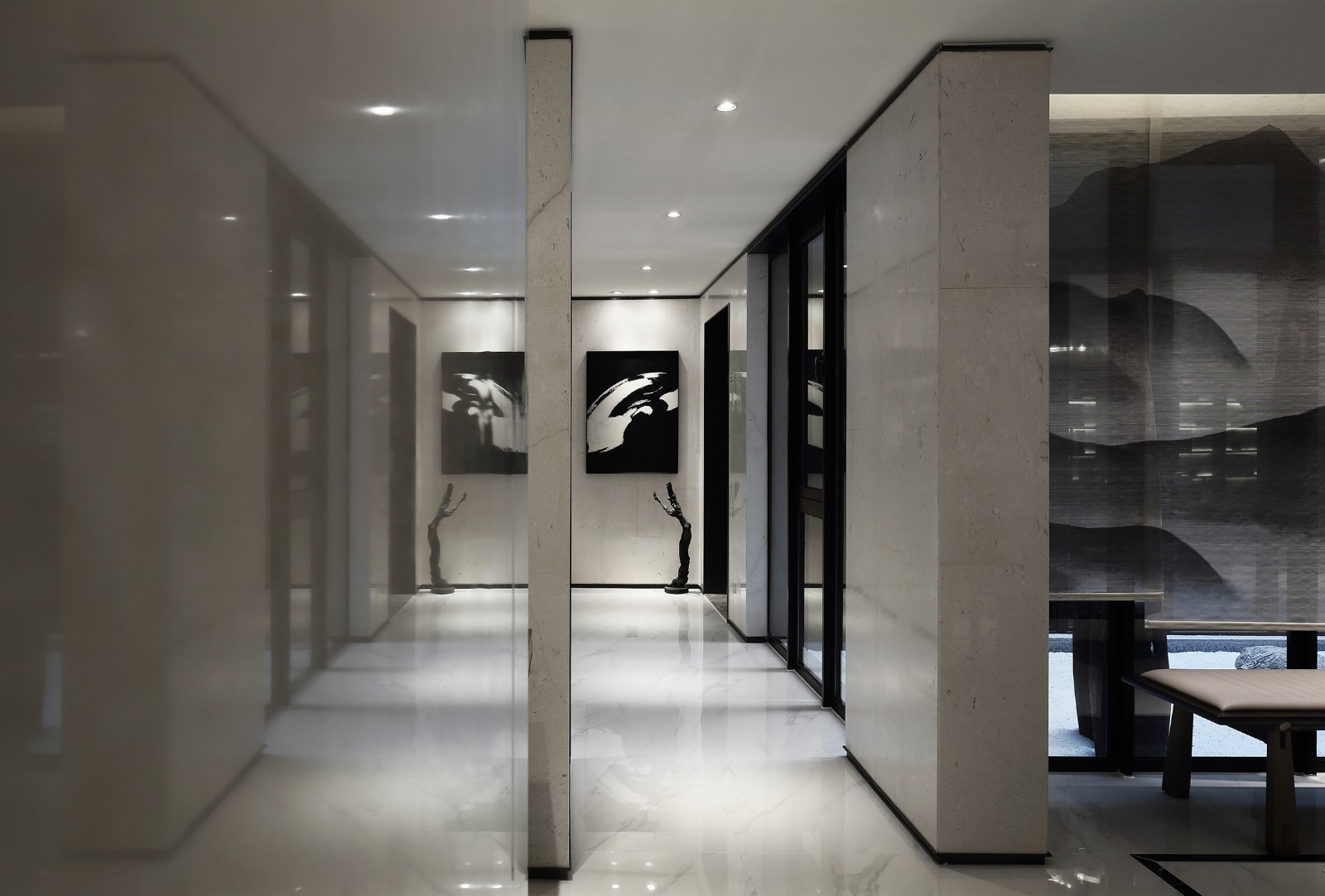 广东佛山信财置业绿岛湖项目合院别墅样板房  INNEST意巢设计-26