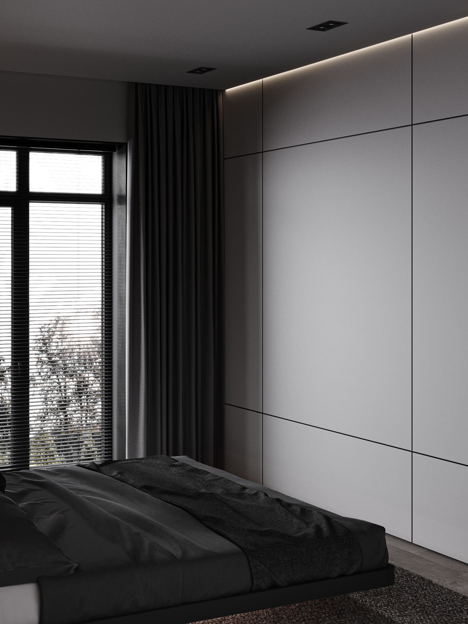 深色系公寓设计 既稳重又有设计感-9