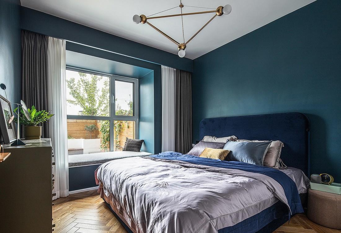 深白设计丨平层丨抛弃电视不要客厅，住进全能的复古图书馆-17