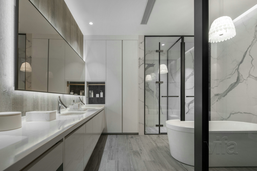 "Vifa 威法"打造精致浴室,钛金灰色调展现未来艺术感-8