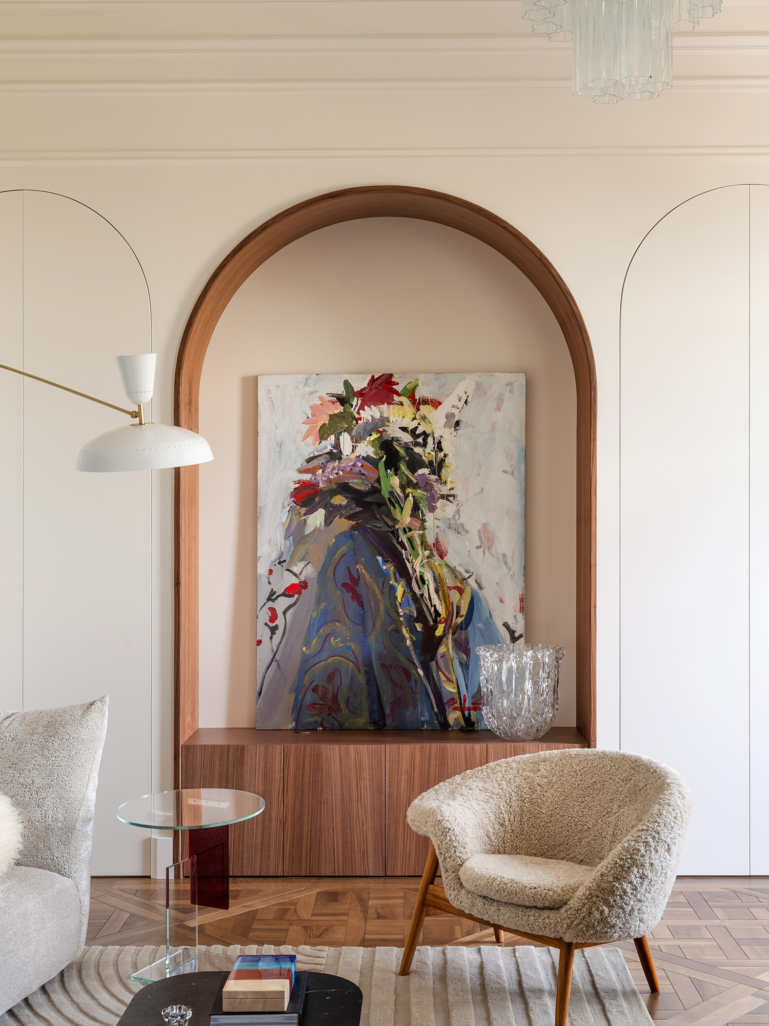 美好时代、装饰艺术、中世纪现代主义与粗野主义公寓丨乌克兰丨Yana Molodykh-0