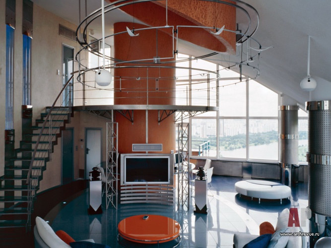 三层高科技风格 penthouse 室内设计丨Серебряная Мария,Макушев Сергей-26