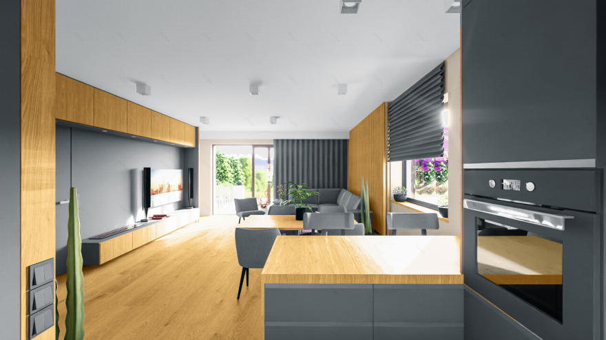 单户住宅现代风格底层设计丨Adam Soiński & Ewa Mulak SMstudios-12