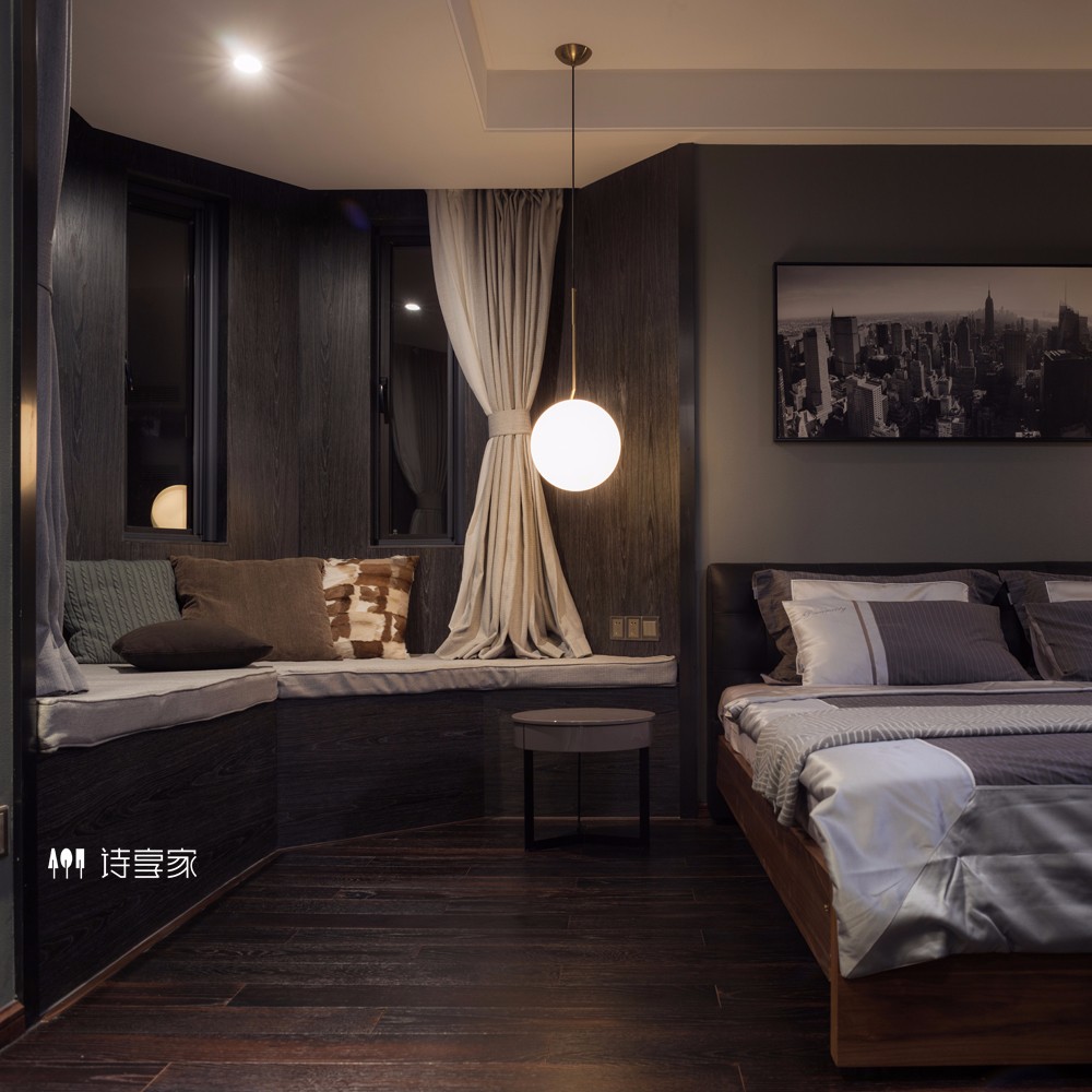 摩登华尔兹——180㎡现代精致住宅  诗享家设计-18