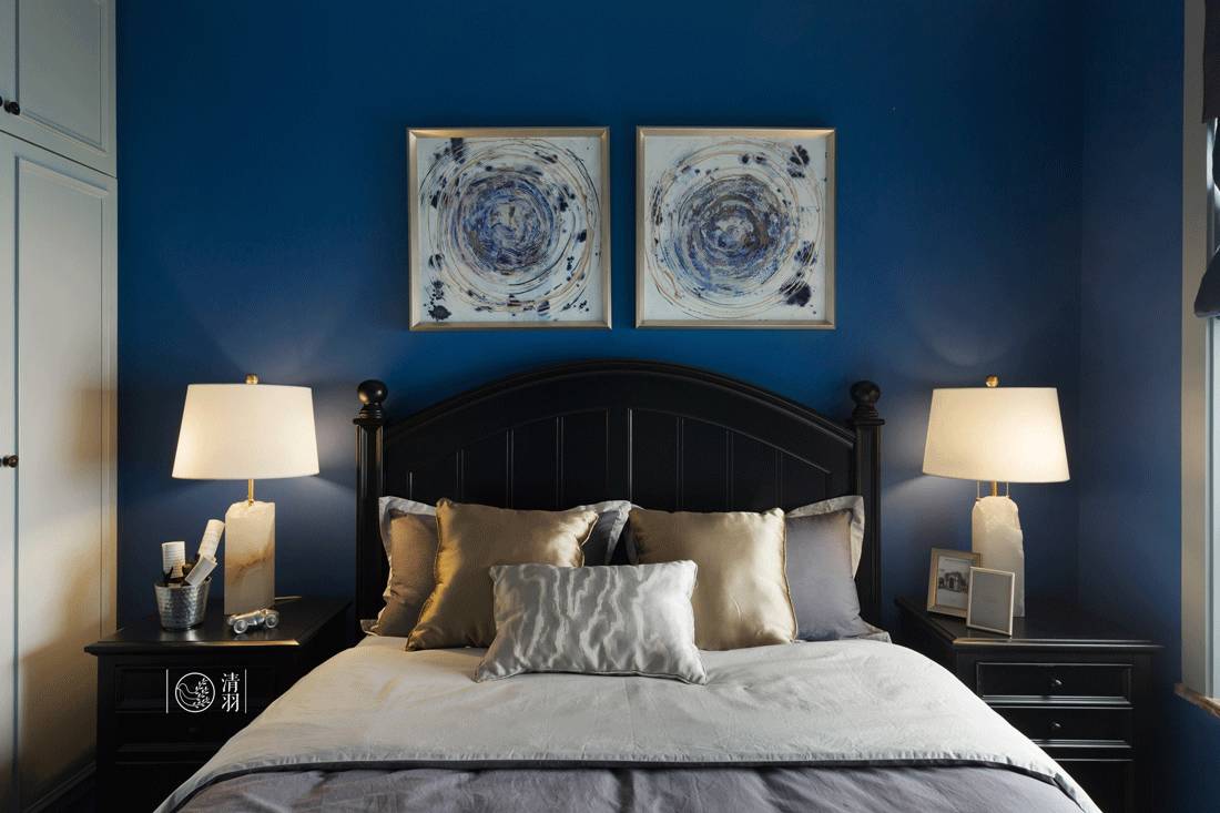 清羽设计 | 成都暗夜星空美式三居室-33