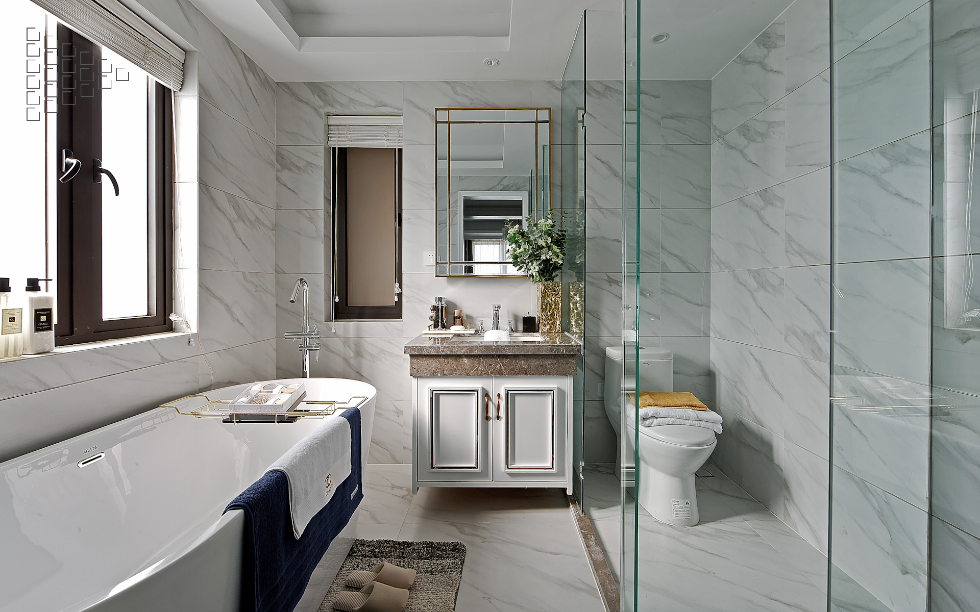 大理轻奢混搭风样板房-15