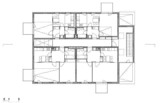 社会住房地块一号（因不知特定领域背景，该翻译可能存在局限性，socialna stanovanja常见对应社会住房，polje有地块之意，I可能表示一号 ） 丨Bevk Perović arhitekti-5