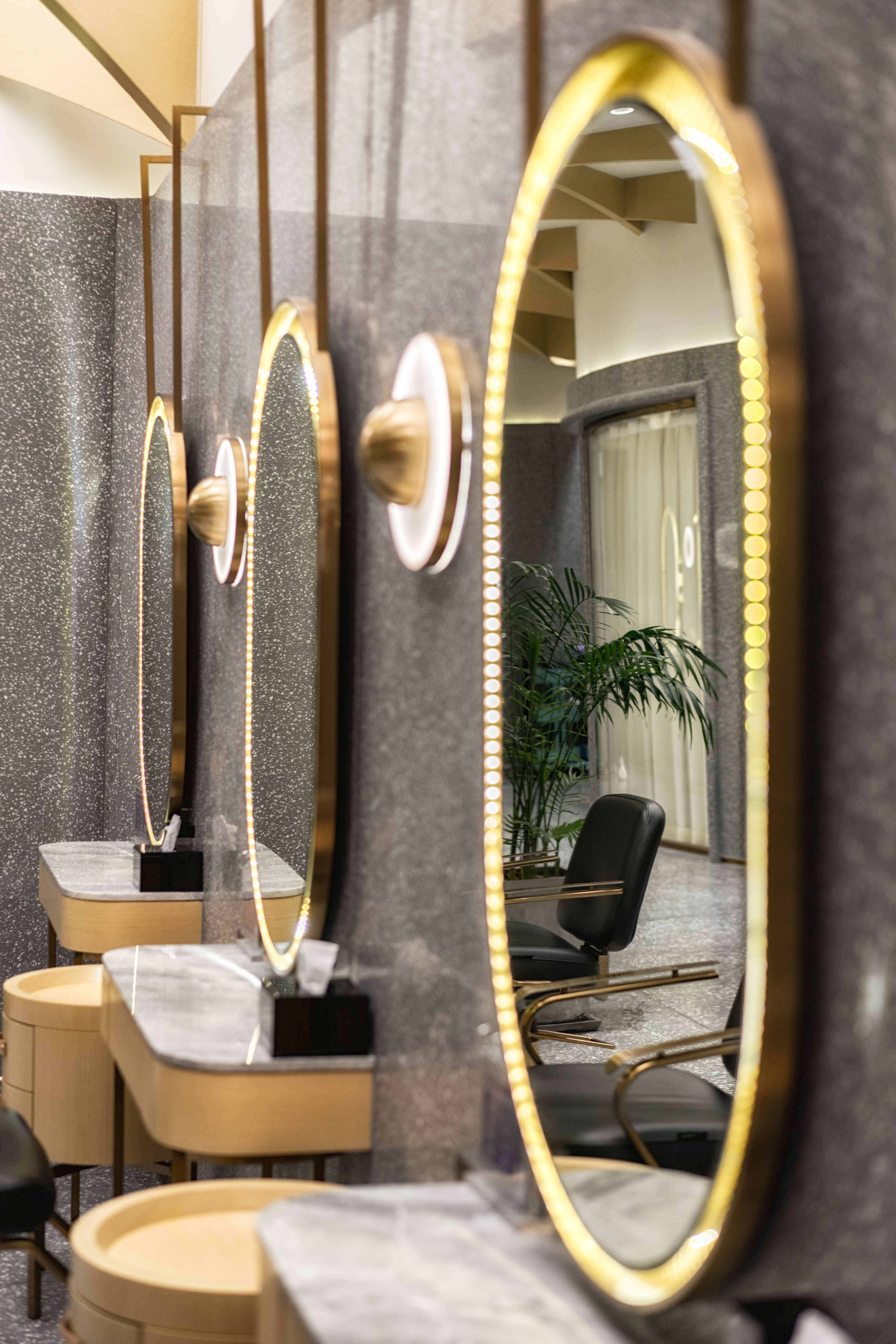 《静雅回廊》 | 广州美发沙龙设计,古铜钢与水磨石的完美融合-25