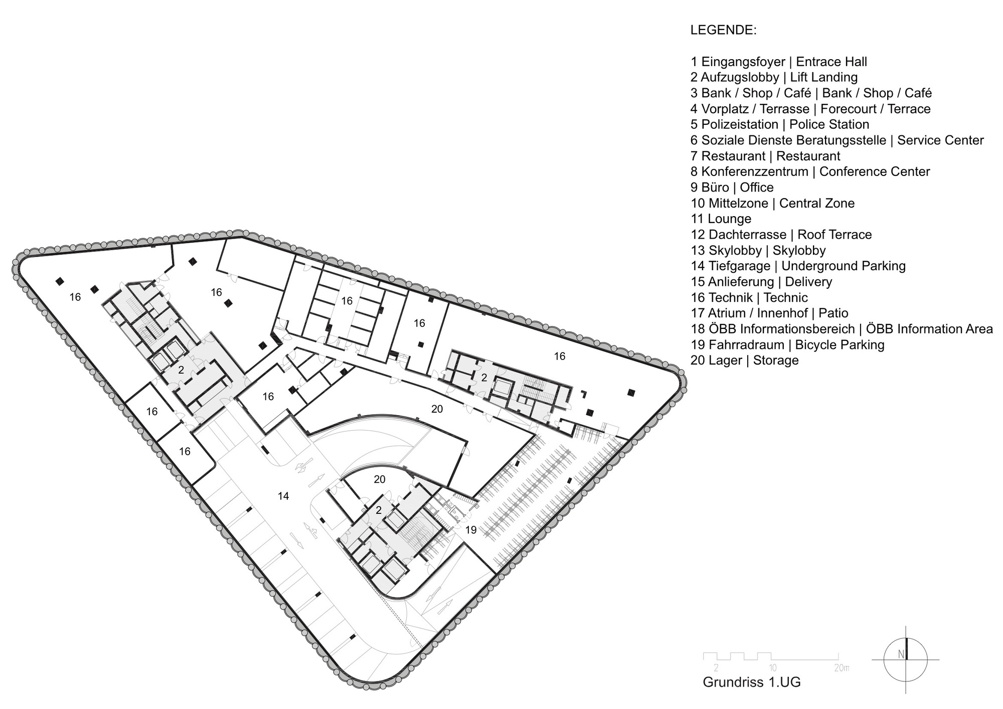 维也纳ÖBB 总部,现代高效绿色办公建筑-51