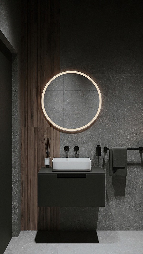 82.7㎡高级黑色系公寓设计 超有质感！-16