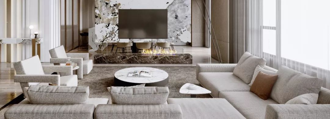 删繁就简的当代轻奢 | 东莞约 490 平米空间设计案例-10