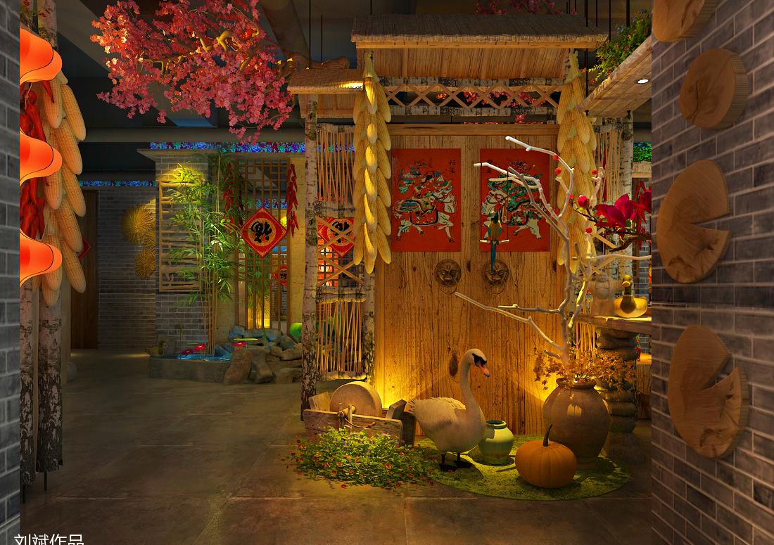 大连福记餐厅设计 | 精致公共空间与卫生间美学-3