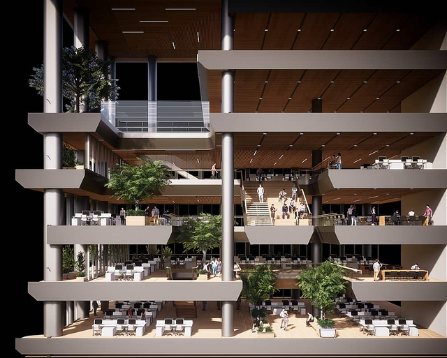 【AT】SOM新作|微众银行新总部大楼，面向未来的办公空间范式-32