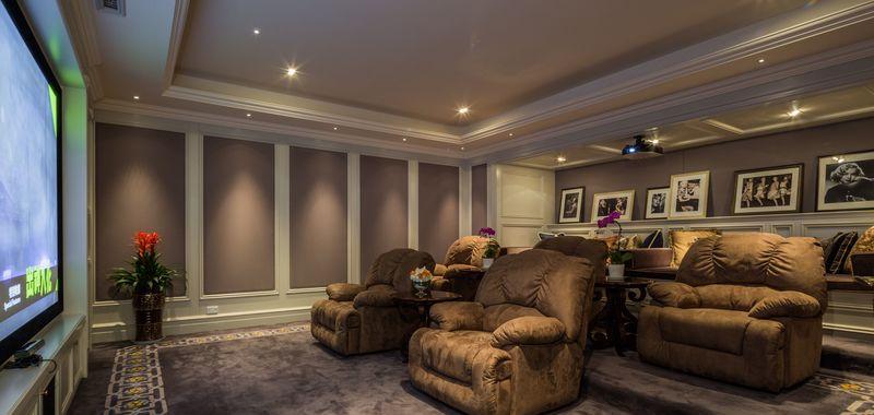 简美风格中的蓝金搭配——桃花源别墅G户型售楼处设计-14