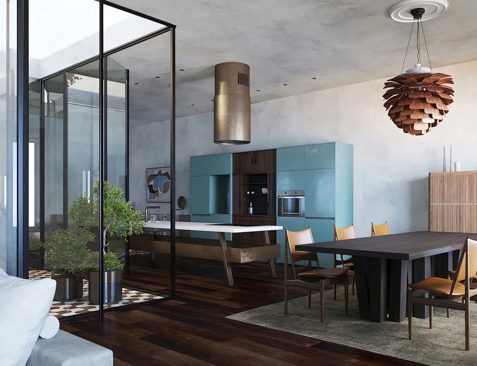 绿松石与木色的自然艺术住宅丨西班牙阿尔梅里亚丨西班牙设计工作室 Puntofilipino-4