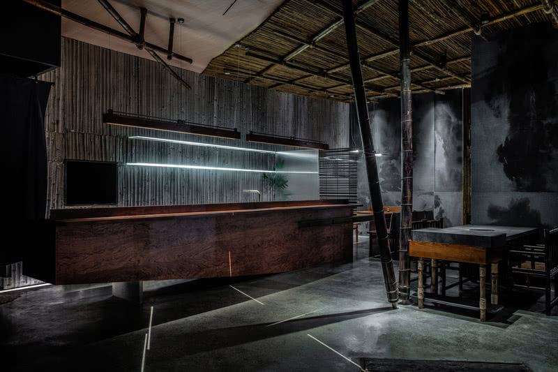 蜀地文化水墨韵味的餐厅空间设计-14