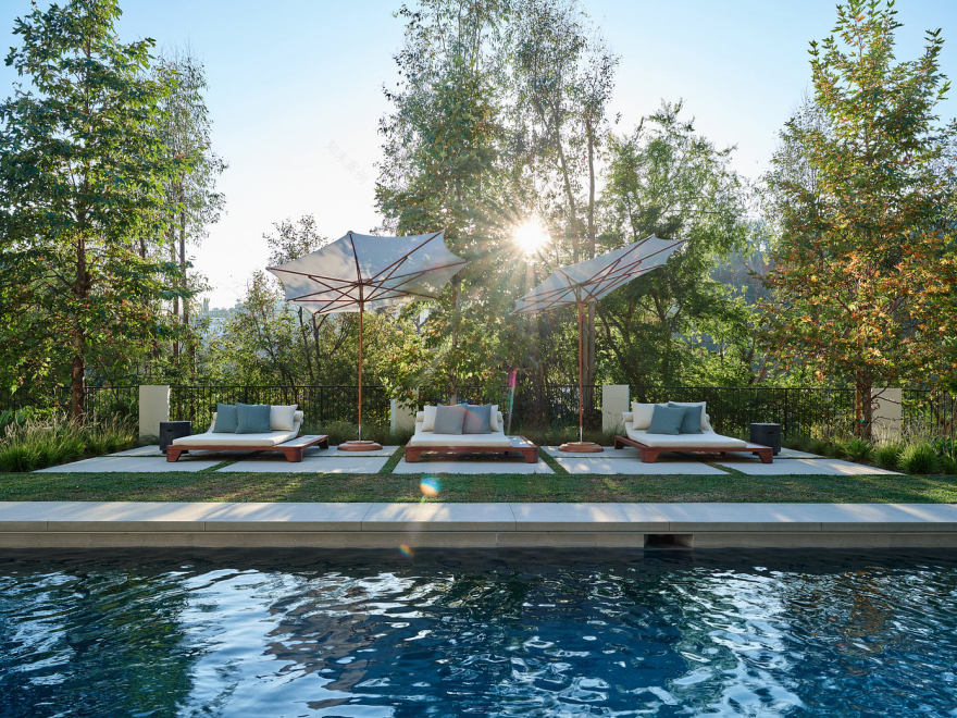 洛斯费利兹当代风格(这里推测Los Feliz是地名,Contemporary可理解为一种当代风格,比如建筑、艺术等领域的当代风格,如果有更具体语境可给出更精准翻译) 丨美国洛杉矶丨Studio Emblem & Co.-13