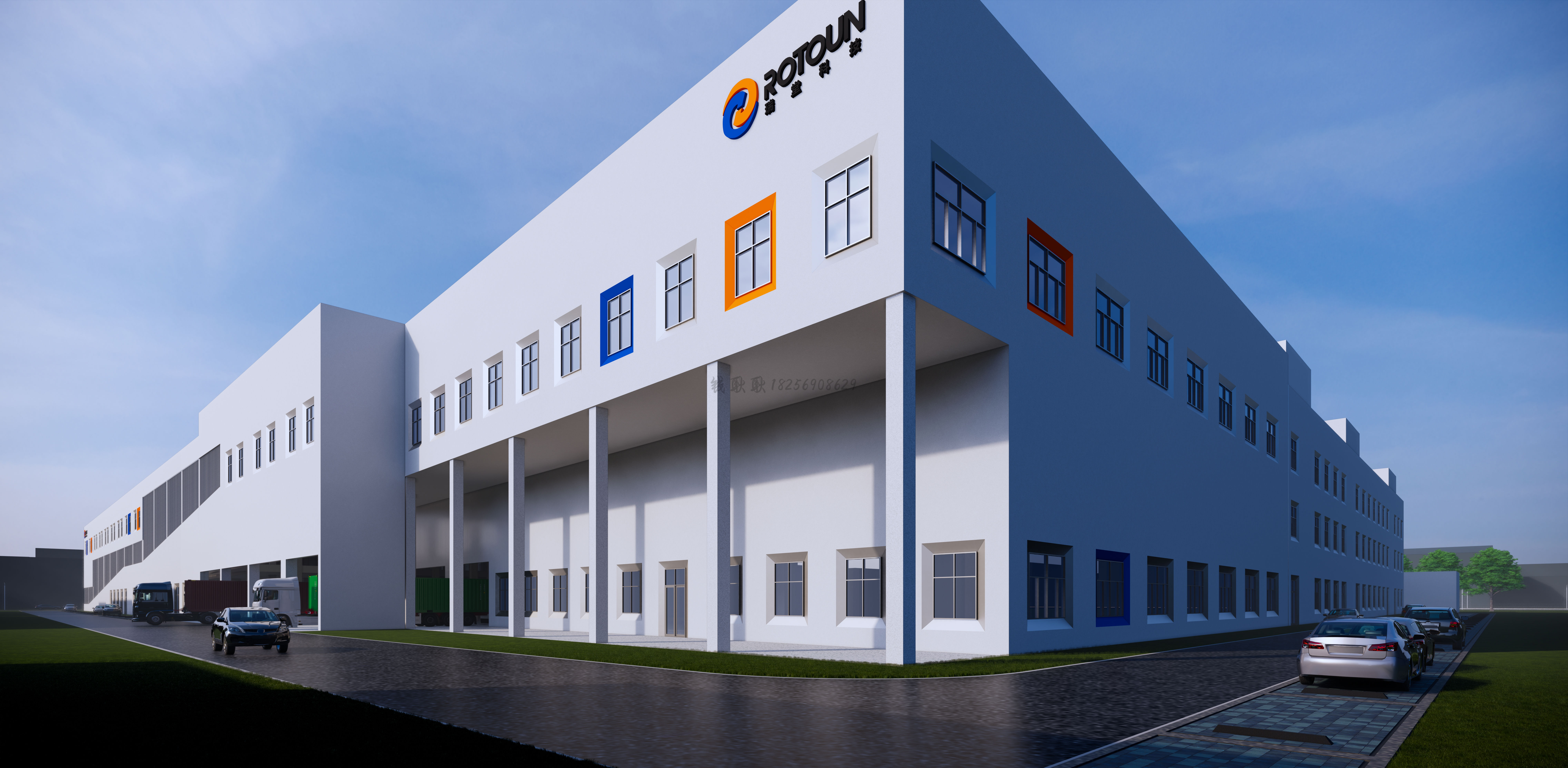 禾城装饰设计室外鸟瞰图-3