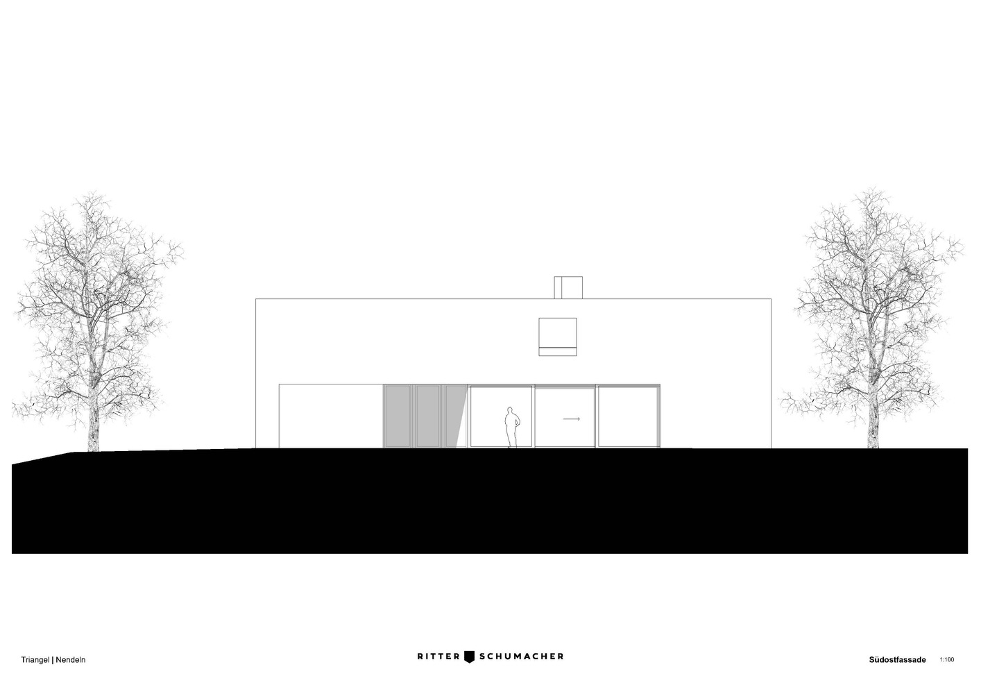 森林边缘的三角形诗意住宅-57