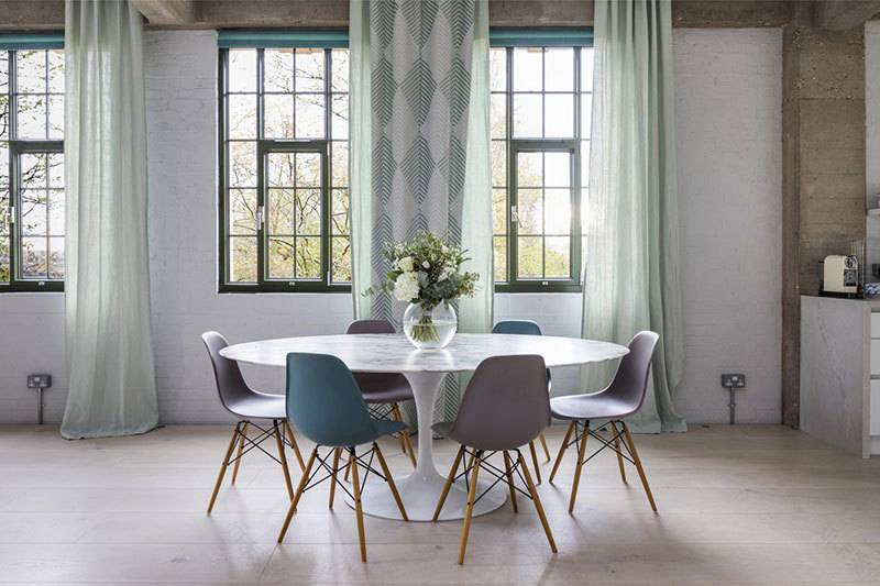 伦敦仓库改造的绿色工业风 LOFT-6