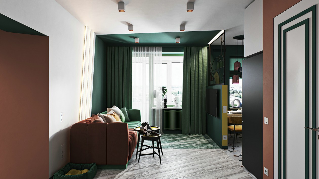 65平 多彩小空间设计！-3