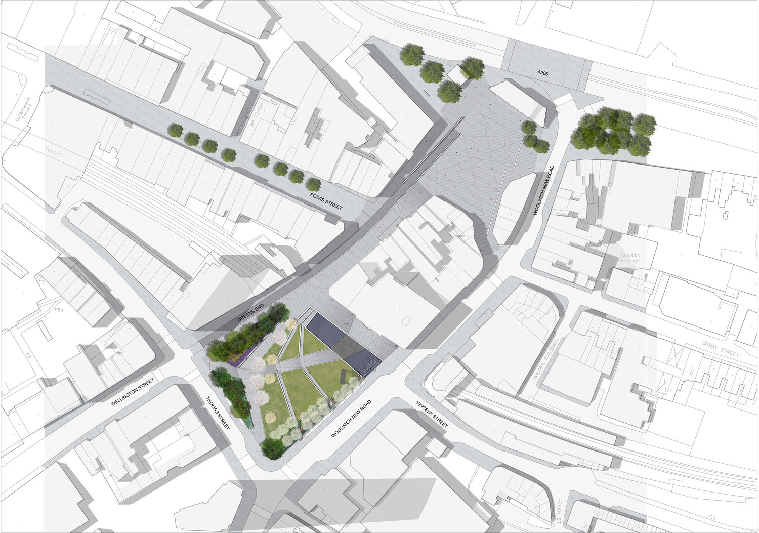 伦敦格林威治区伍尔维奇广场-9