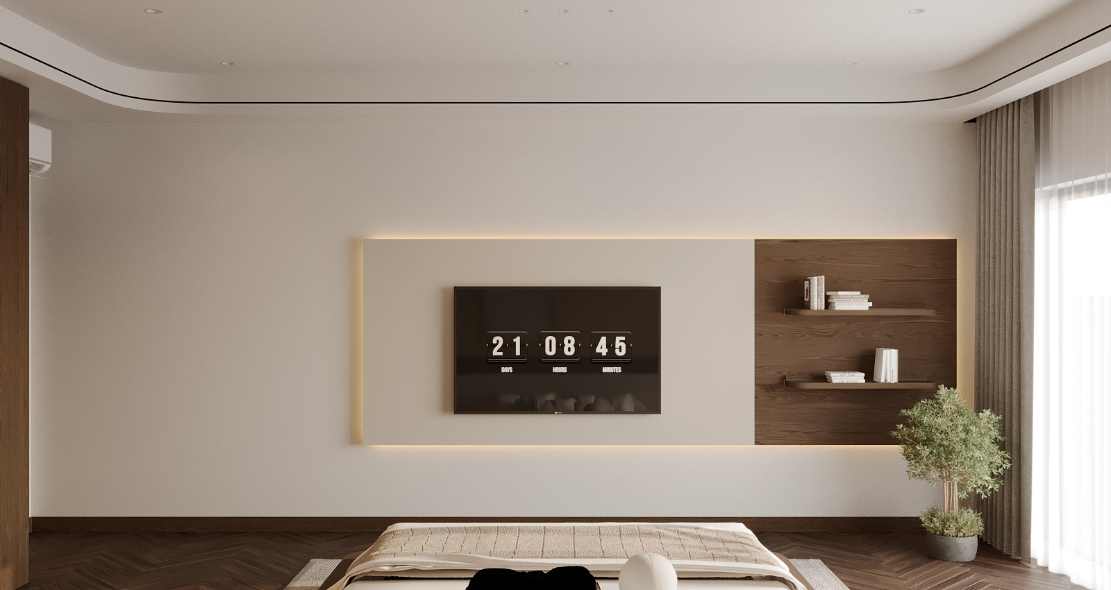 The Warm Balance – Modern Living Space-15