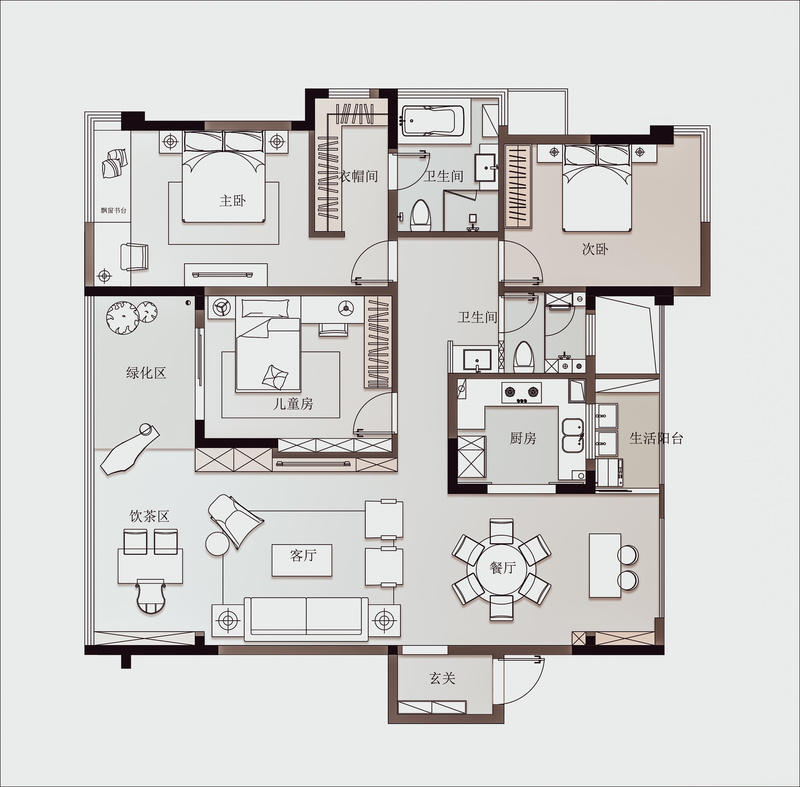 仁智山水二期样板房丨中国黄石-27