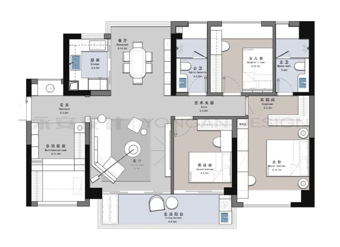 永安新作丨博林君瑞130㎡【典雅轻奢中的空间多重奏】-31