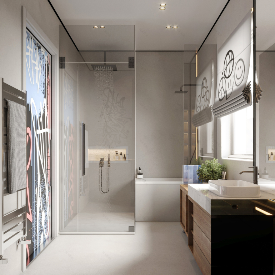 涂鸦男孩卫生间丨Mustadam Studio(Egypt)-10