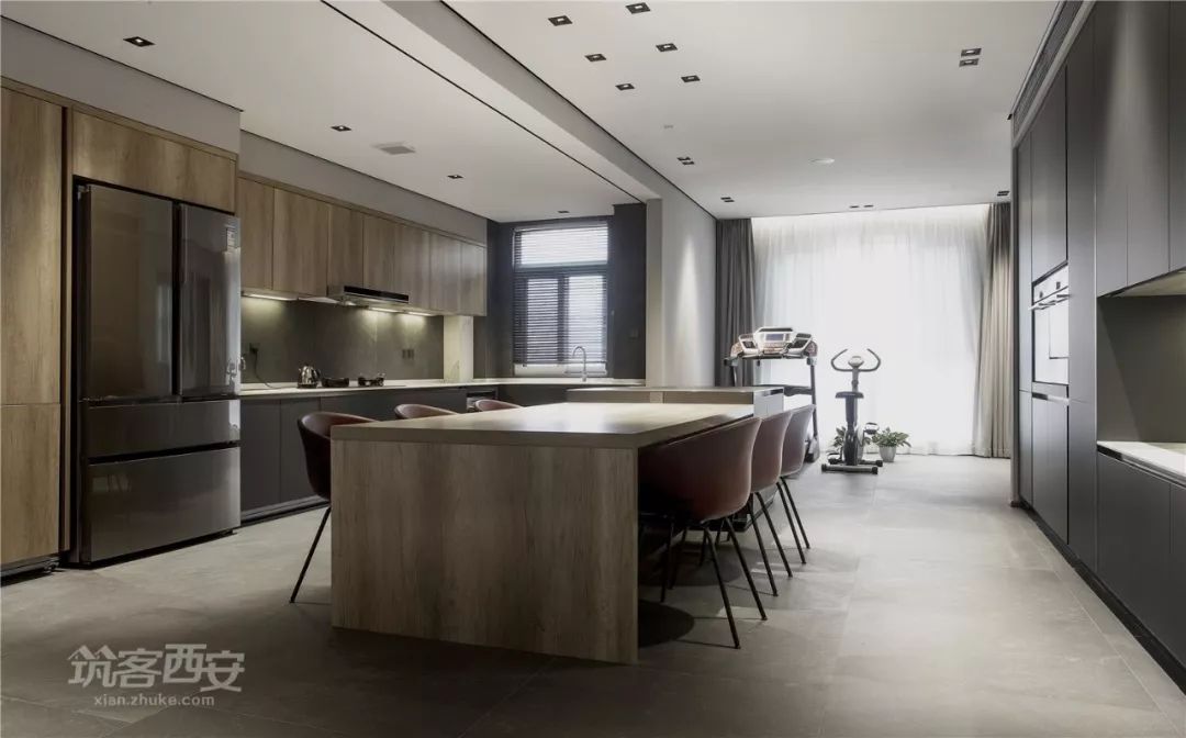 曲江新区现代简约家居,冯刚设计师打造温暖灰色空间-67