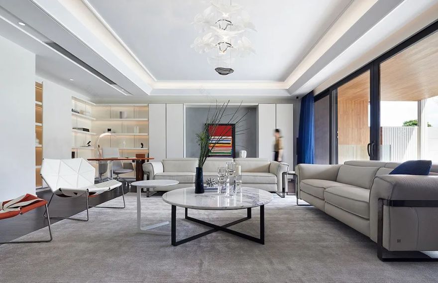 现代风别墅,个性时尚软装,简单高档-14