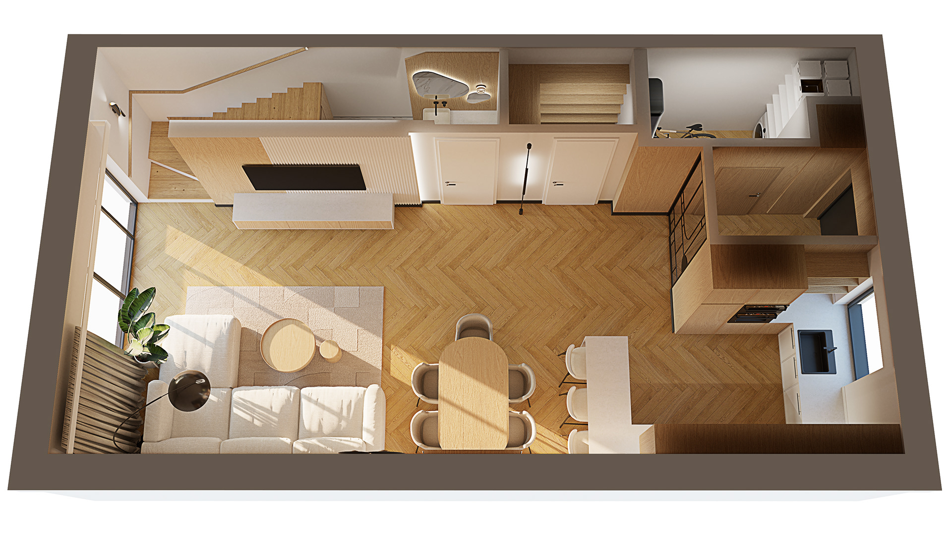 Modern, warm oasis.-17