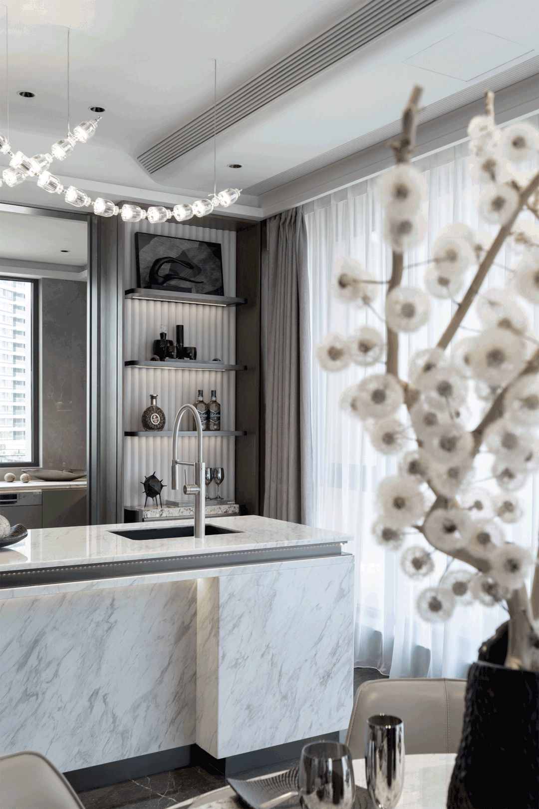 杭州龙湖丰收湖大平层样板间丨中国杭州丨北京靳朝晖设计有限公司-28